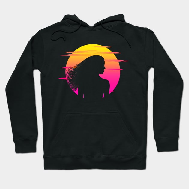 Morning View: Neon Hoodie by Glitchway